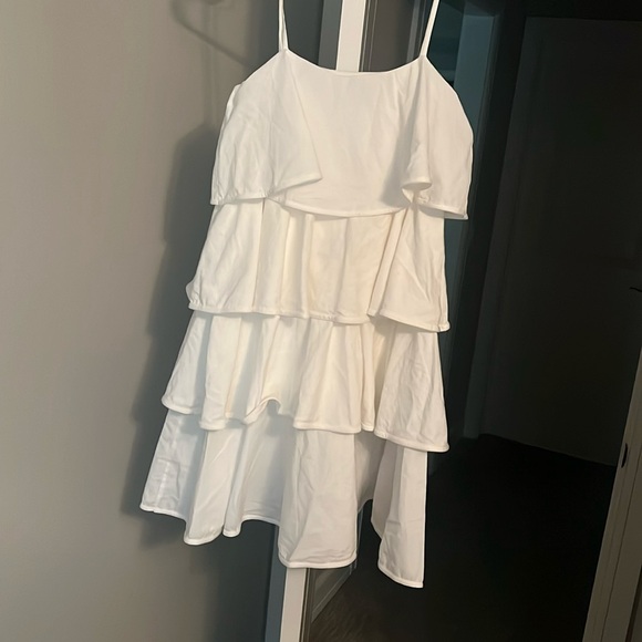 Zara | Dresses | Zara White Ruffle Dress | Poshmark Zara | Dresses | Zara White Ruffle Dress | Poshmark